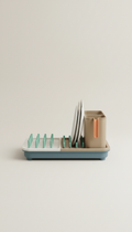 Compact Countertop Drying Rack with Draining Spout