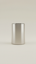 Brushed Metal Utensil Holder with Weighted Base